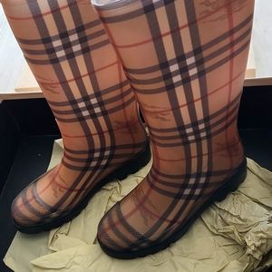 Burberry Plaid Rainboots